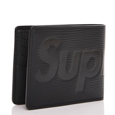 supreme louis vuitton wallet black.